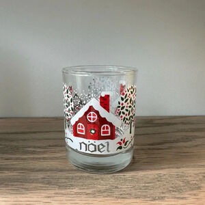 Vintage Christmas votive holiday holder